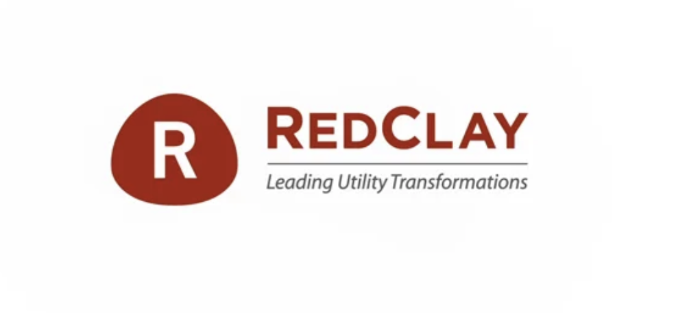 red clay logo feature red triangle with white r inside, and red and gray text