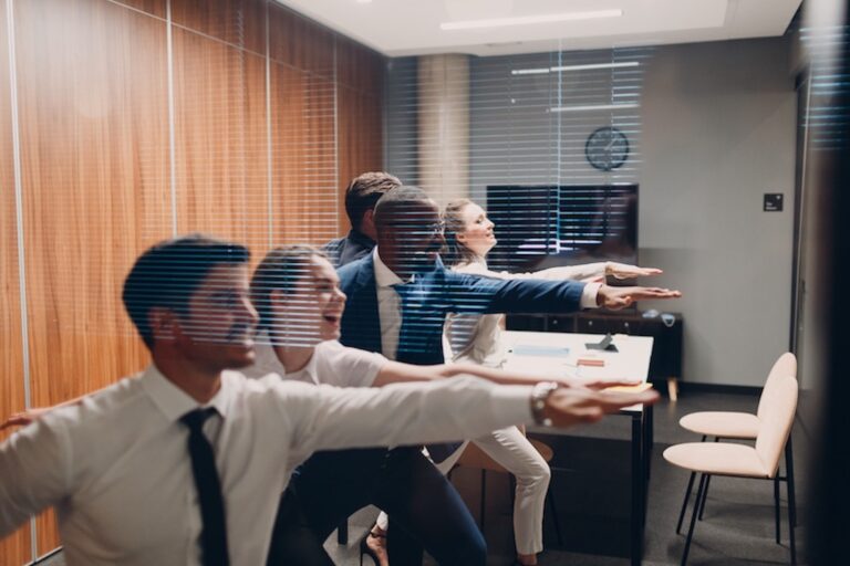 Corporate yoga takes place online or in-person with Erica Rascon, yoga teacher and SEL (social and emotional learning) advocate